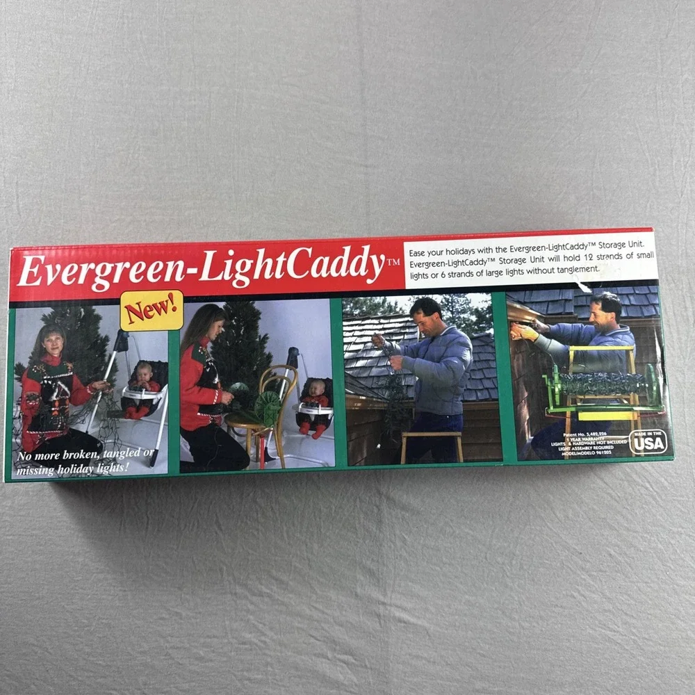 Evergreen Light Caddy Christmas Storage Unit Xmas Holiday Made in USA NEW 961205